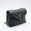Sac Loulou Small en cuir matelassé noir