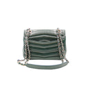 CHANEL – Sac Flap chevron - Cuir d’agneau vert