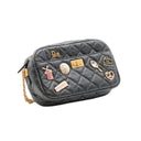 CHANEL – Camera Bag - Black aged calfskin - CC charms