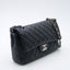 Sac Timeless/Classique en cuir d'agneau bleu nuit