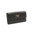 CHANEL – Peace CC Wallet – Quilted Black Leather