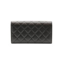 CHANEL – Peace CC Wallet – Quilted Black Leather
