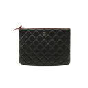 CHANEL – Pochette Classique - Cuir noir matelassée