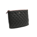 CHANEL – Classic Pouch - Quilted Black Leather