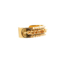 DIOR – Gold-finish CD Cuff Bracelet – Pearlescent Beads
