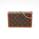 Wallet on chain Dauphine en toile Monogram Reverse