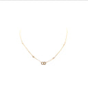 DIOR – "CD" Crystal Necklace