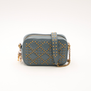 Blue-grey Cannage leather Mini Camera Bag