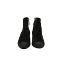 CHANEL – Iconic Pearl Ankle Boots – Black Suede