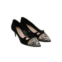 MIU MIU – Escarpins à bout orné de strass