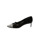 MIU MIU – Rhinestone-embellished pointed pumps