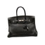 HERMÈS – Birkin 35  – Cuir Togo noir, bijouterie argentée