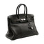 HERMÈS – Birkin 35  – Cuir Togo noir, bijouterie argentée