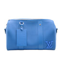 LOUIS VUITTON – Sac bandoulière cuir grainé bleu  – Cuir grainé bleu