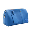 LOUIS VUITTON – Blue grained leather shoulder bag – Blue grained leather