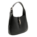 GUCCI – Black leather "Jackie" handbag