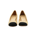 CHANEL – Two-tone heeled ballet flats