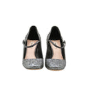 MIU MIU – Glitter-heeled Mary Janes
