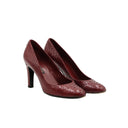 SERGIO ROSSI – Escarpins python bordeaux