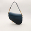 Sac Saddle en cuir dégradé bleu