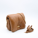 Goya Puffer bag in shiny oak Nappa leather