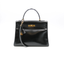 Sac Kelly 32 en cuir Box noir
