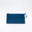 Pochette accessoires en cuir Épi bleu