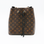 Sac NoéNoé MM en toile Monogram et cuir noir