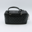 Sac ligne Cambon en cuir noir matelassée
