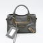 Sac Nano City en cuir gris