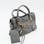 Sac Nano City en cuir gris