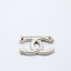 Broche CC étoile bi-matière strass et métal