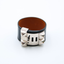 Bracelet Collier de Chien en cuir Chamkila noir