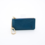 Pochette clés en cuir Epi bleu