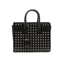 SAINT LAURENT – Nano Sac de Jour in studded black leather