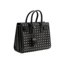 SAINT LAURENT – Sac de Jour Nano en cuir noir clouté