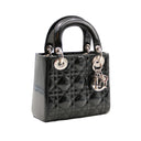 DIOR – Lady Dior Mini Bag in Black Patent Leather