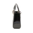 DIOR – Lady Dior Mini Bag in Black Patent Leather