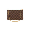 LOUIS VUITTON – Double Zip Pochette Damier Ebene