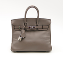 Birkin 25 bag in Etoupe Swift calfskin