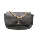 CHANEL – Calfskin Stitched Flap Bag "Paris in Rome"