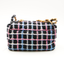 Sac Chanel 19 en tweed noir, ciel et rose