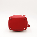 Red Taurillon Clémence leather Picotin 18 Bag