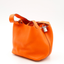 Sac Picotin 18 en cuir Taurillon Clémence orange