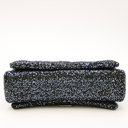 Sac Crush noir en tweed couvert de sequins argentés