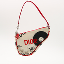 Sac Saddle en nylon imprimé rouge et noir