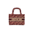 DIOR – Mini Book Tote Oblique Bordeaux