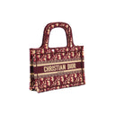 DIOR – Mini Book Tote Oblique Bordeaux
