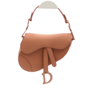 Sac Saddle Mini en cuir ultramatte rose nude
