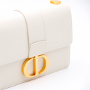 30 Montaigne bag in latte grained leather